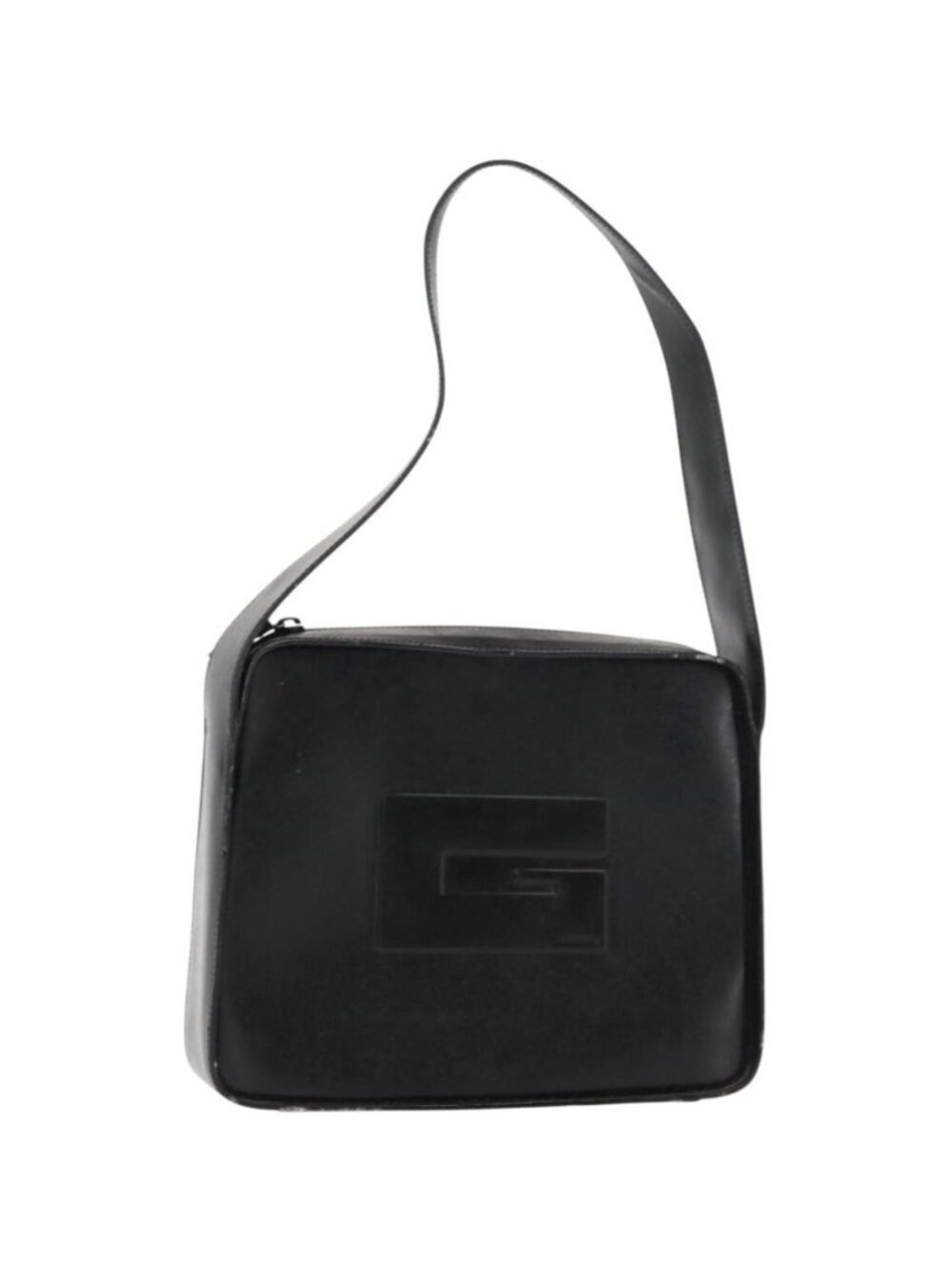 GUCCI Shoulder Bag Patent leather Black Silver 001 3032